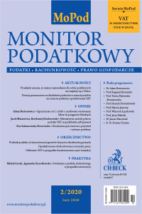Monitor podatkowy Nr 2/2020 + dodatek specjalny: VAT w orzecznictwie TSUE w 2019 r.