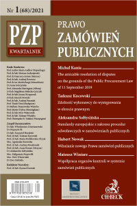 PZP Prawo Zamówień Publicznych - kwartalnik Nr 1/2021