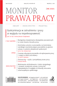 Monitor Prawa Pracy Nr 2/2021