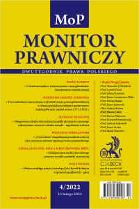 Monitor Prawniczy Nr 4/2022