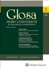 Glosa - Prawo Gospodarcze w Orzeczeniach i Komentarzach - Nr 1/2023 [194]