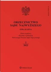 Orzecznictwo Sądu Najwyższego. Izba Karna - Nr 2/2023