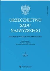 Orzecznictwo Sądu Najwyższego. Izba Pracy i Ubezpieczeń Społecznych - Nr 3/2023