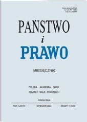 Państwo i Prawo - Nr 4/2023 [926]