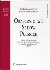 Orzecznictwo Sądów Polskich - Nr 5/2023