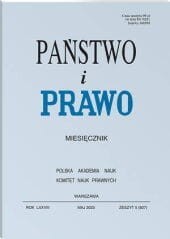 Państwo i Prawo - Nr 5/2023 [927]