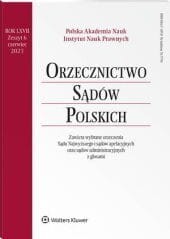 Orzecznictwo Sądów Polskich - Nr 6/2023
