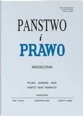 Państwo i Prawo - Nr 6/2023 [928]