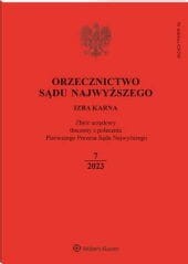 Orzecznictwo Sądu Najwyższego. Izba Karna - Nr 7/2023