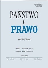 Państwo i Prawo - Nr 8/2023 [930]