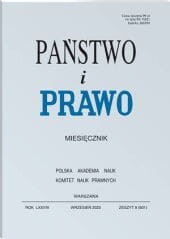 Państwo i Prawo - Nr 9/2023 [931]