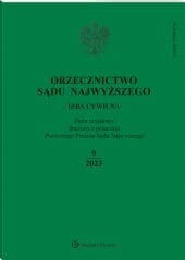 Orzecznictwo Sądu Najwyższego. Izba Cywilna - Nr 9/2023