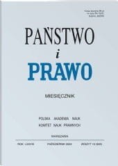 Państwo i Prawo - Nr 10/2023 [932]