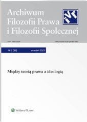 Archiwum Filozofii Prawa i Filozofii Społecznej - Nr 3/2023 [36]