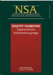 Zeszyty Naukowe Sądownictwa Administracyjnego - Nr 5/2023