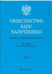 Orzecznictwo Sądu Najwyższego. Izba Pracy i Ubezpieczeń Społecznych - Nr 11/2023