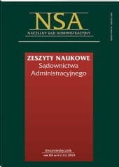 Zeszyty Naukowe Sądownictwa Administracyjnego - Nr 6/2023