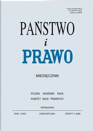 Państwo i Prawo - Nr 4/2024 [938]