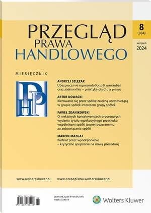 Przegląd Prawa Handlowego - Nr 8/2024 [384]