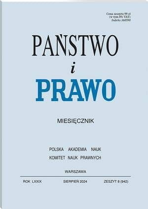 Państwo i Prawo - Nr 8/2024 [942]
