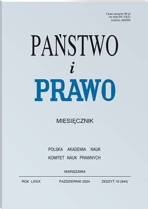 Państwo i Prawo - Nr 10/2024 [944]