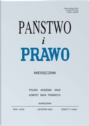 Państwo i Prawo - Nr 11/2024 [945]