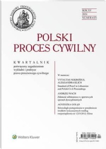 Polski Proces Cywilny - Nr 4/2024