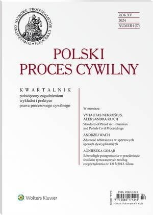 Polski Proces Cywilny - Nr 4/2024