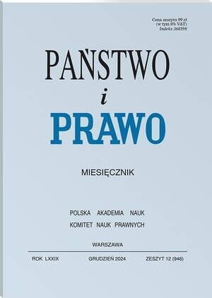Państwo i Prawo - Nr 12/2024 [946]