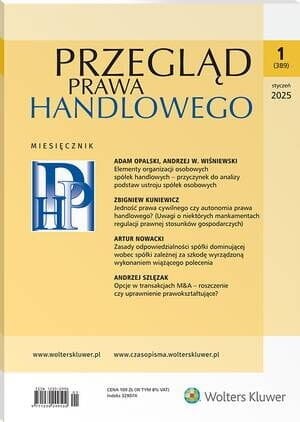 Przegląd Prawa Handlowego - Nr 1/20245 [389]