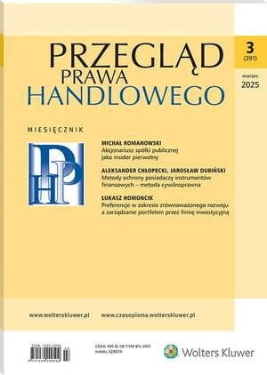 Przegląd Prawa Handlowego - Nr 3/2025 [391]