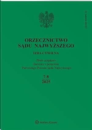 Orzecznictwo Sądu Najwyższego. Izba Cywilna - Nr 7-8/202