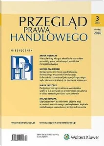 Przegląd Prawa Handlowego - Nr 3/2026 [403]