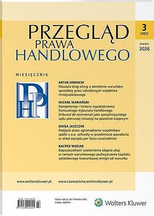 Przegląd Prawa Handlowego - Nr 3/2026 [403]