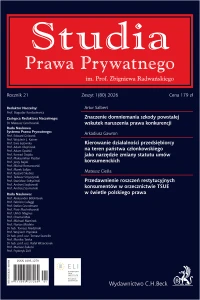 Studia Prawa Prywatnego. Zeszyt 1/2026