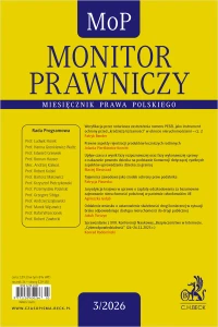 Monitor Prawniczy Nr 3/2026