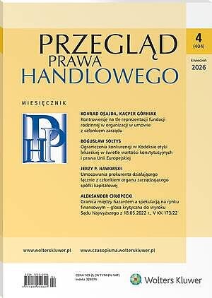 Przegląd Prawa Handlowego - Nr 4/2026 [404]