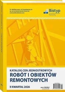 Katalog cen jednostkowych robót i obiektów REMONTOWYCH - II kwartał 2026 r.