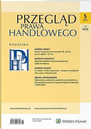 Przegląd Prawa Handlowego - Nr 5/2026 [405]
