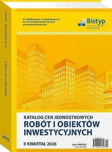 Katalog cen jednostkowych robót i obiektów INWESTYCYJNYCH - II kwartał 2026 r