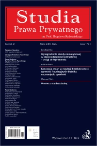 Studia Prawa Prywatnego. Zeszyt 2/2026