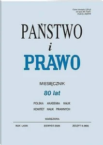 Państwo i Prawo - Nr 8/2026 [966]