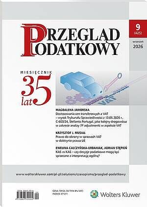 Przegląd Podatkowy - Nr 9/2026 [425]