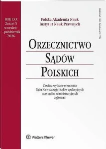 Orzecznictwo Sądów Polskich - Nr 5/2026